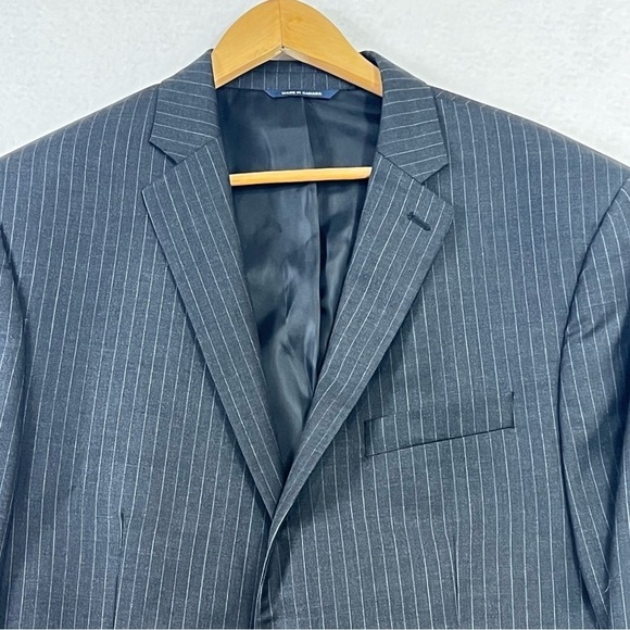 Ralph Lauren Mens Suit Jacket Sport Blazer Black Wool 44 L Golf